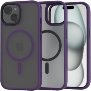 Spacecase Hybrid MagSafe - Σκληρή Ημιδιάφανη Θήκη MagSafe - Apple iPhone 15 Plus - Purple (5905719103187) 119442