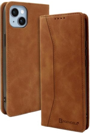 Bodycell Θήκη - Πορτοφόλι Apple iPhone 15 Plus - Brown (5206015073212) BB-00007
