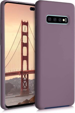 KWmobile Soft Flexible Rubber Cover - Θήκη Σιλικόνης Samsung Galaxy S10 Plus - Grape Purple (49028.181) 49028.181