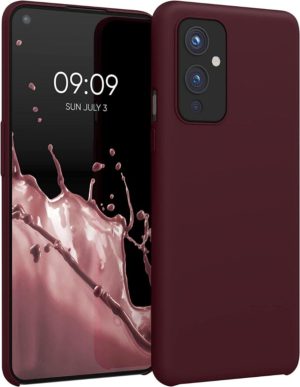 KWmobile Soft Flexible Rubber Cover - Θήκη Σιλικόνης OnePlus 9 - Tawny Red (56040.190) 56040.190