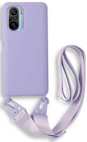 Bodycell Θήκη Σιλικόνης με Λουράκι Λαιμού - Xiaomi Mi 11i / Poco F3 - Violet (5206015002007) BL-00128