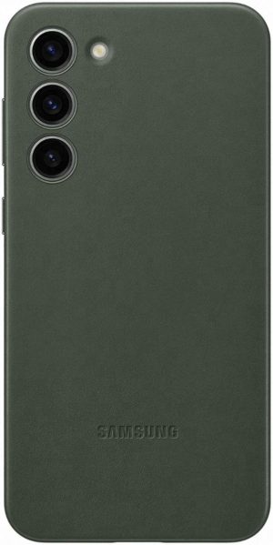 Official Samsung Leather Cover - Δερμάτινη Θήκη Samsung Galaxy S23 Plus - Green (EF-VS916LGEGWW) 13020319