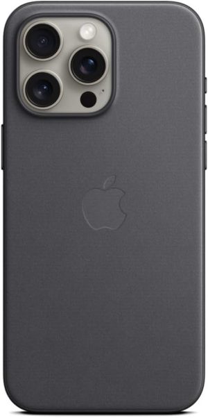 Official Apple FineWoven Case - Υφασμάτινη MagSafe Θήκη Apple iPhone 15 Pro Max - Black (MT4V3ZM/A) 13022088