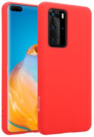 Crong Color Θήκη Premium Σιλικόνης Huawei P40 Pro - Red (CRG-COLR-HP40P-RED) CRG-COLR-HP40P-RED