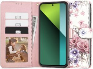 Θήκη Πορτοφόλι Xiaomi Redmi Note 13 Pro 5G / Poco X6 - Tech-Protect Wallet - Blossom Flower (5906302300099) 119890