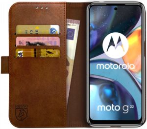 Rosso Element PU Θήκη Πορτοφόλι Motorola Moto G22 - Brown (8719246358432) 105738