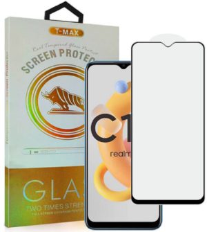 T-Max Premium 3D Tempered Glass Full Glue Fluid Despensing - Αντιχαρακτικό Γυαλί Οθόνης Realme C11 2021 - Black (5206015011054) 05-00206