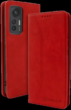 Bodycell Θήκη - Πορτοφόλι Xiaomi 12 Lite - Red (5206015005053) 04-00997