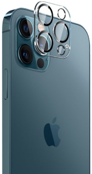 Crong Lens Shield - Αντιχαρακτικό Προστατευτικό Γυαλί για Φακό Κάμερας Apple iPhone 12 Pro - Clear (CRG-LSIP12P) CRG-LSIP12P